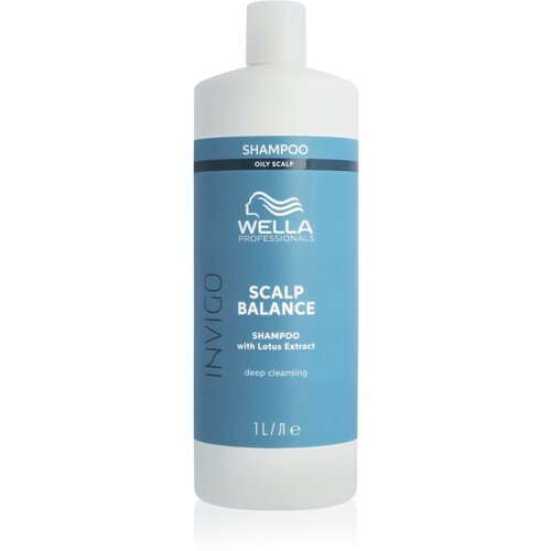 Wella Professionals Invigo Scalp Balance globinsko čistilni &amp;scaron;ampon za mastno lasi&amp;scaron;če 1000 ml Slike