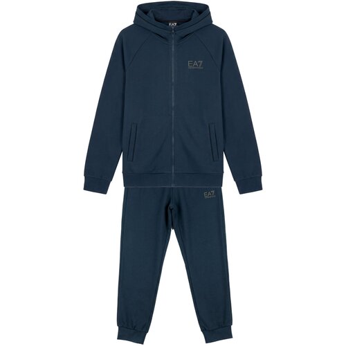 Ea7 Emporio Armani TRAIN VISIBILITY BOY T-SUIT HOODIE FZ Tamno plava Slike