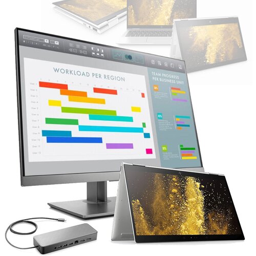 HP EliteBook X360 1040 G5, Core i5-8350U + EliteDisplay E243 + Universal USB-C docking Cijene