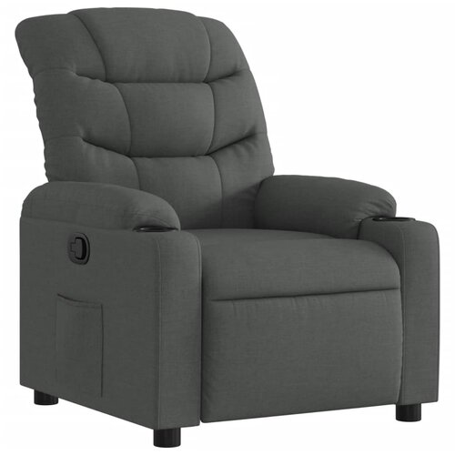 Maison Chic Naslanjač - Relax naslanjač iz temno sivega blaga, (22062027) Cene