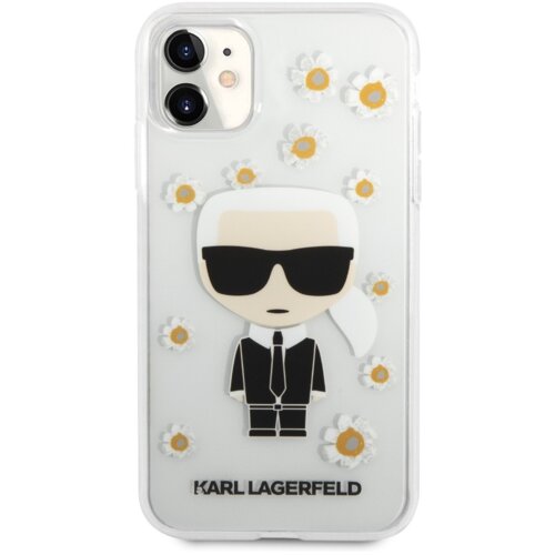 Karl Lagerfeld originalen ovitek KLHCN61HFLT za iphone 11 / xr prozorna flower za&amp;scaron;čita - karls full body Slike