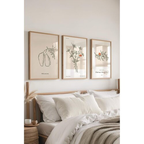 WALLXPERT &Ccedil;-300470 - 5070 Set dekorativnih slika u vi&scaron;e boja (3 komada) Cene