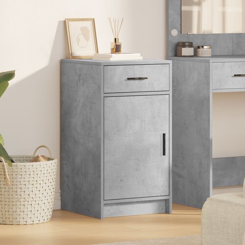 vidaXL Beton siva Konstruirano drvo Srednji Sideboard konzola Cijene
