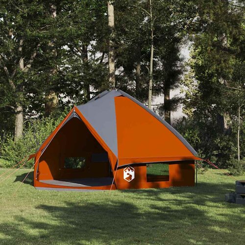  Teepee šator za 8 osoba Siva i narančasta 490 x 410 x 210 cm Cene