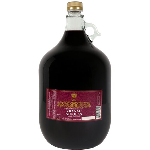 Nikolas Wines vino crno vranac 5Lx2 staklo, 2 komada Cene