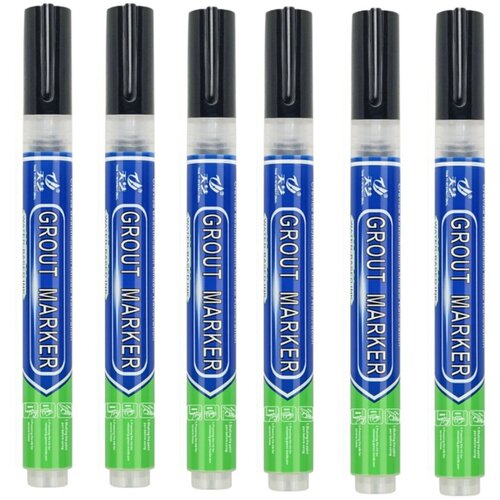 INF Komplet 6 pisal za fugiranje plo&amp;scaron;čic: Vodoodporni marker za obnovo fug Black, (5000158381) Slike