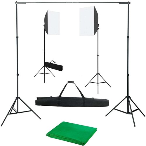 In Komplet za fotografski studio s softbox svetilkami in ozadjem Cene
