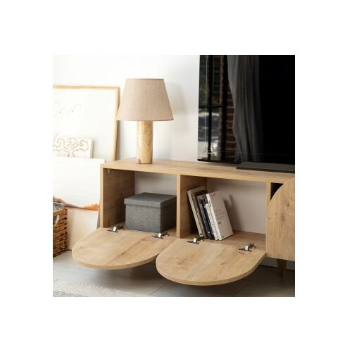 Hanah home tv polica mesta oak v2 Slike