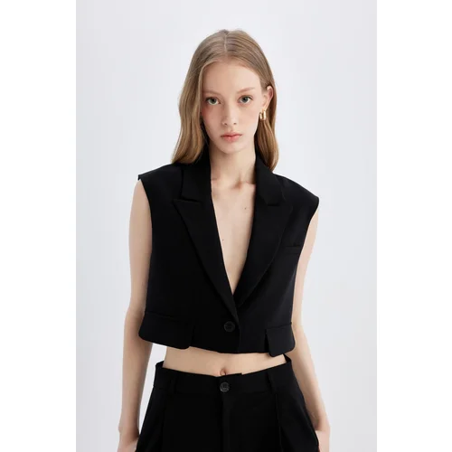 Defacto Crop Blazer Vest