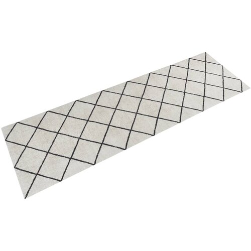 vidaXL Kuhinjski tepih perivi kvadratni uzorak 60 x 180 cm baršunasti Cijene