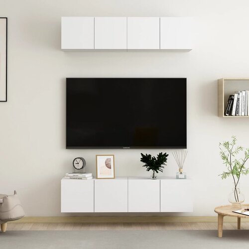 vidaXL TV ormarići 4 kom bijeli 60 x 30 x 30 cm od iverice Cene