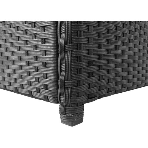  Kutija za pohranu crna 120 x 50 x 60 cm od poliratana Slike