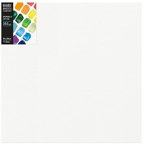 LIQUITEX Basics Slikarsko platno z okvirjem z globokim robom (80 x 80 x 3,5 cm, Bombaž, 3-krat grundirano) Cene