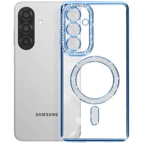 AVIZAR Diamantno ohišje za Samsung Galaxy A26 MagSafe Obris Strass, Modra, (5000011886) Cene