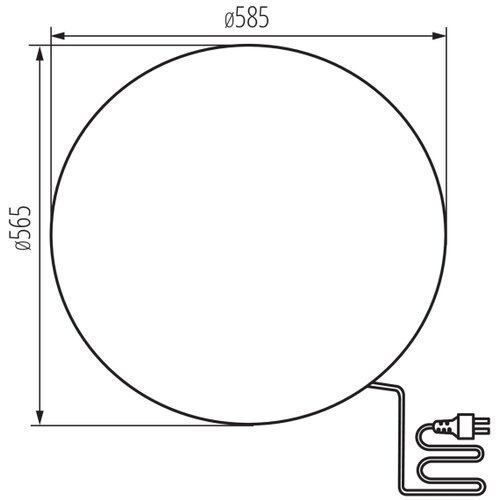 Kanlux 36593 - Spolja&amp;scaron;nja lampa STONO 1xE27/25W/230V prečnik 58,5 cm IP65 Slike