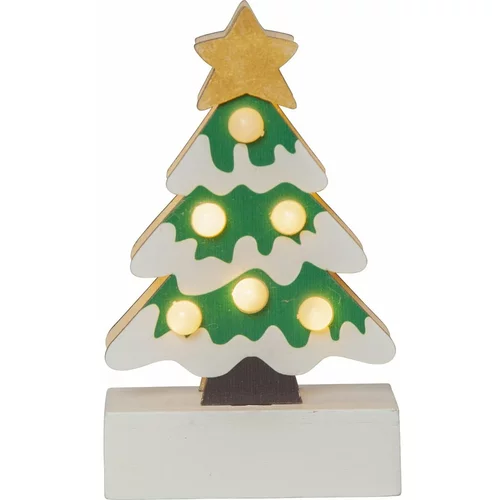 Star Trading Bijelo-zeleni svjetlosni ukras s božićnim motivom Freddy –
