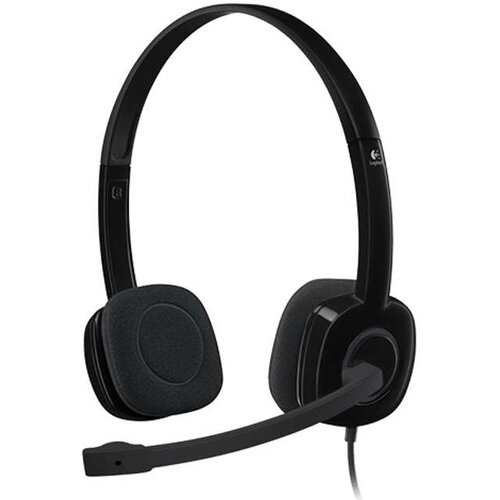 Logitech H151 Stereo Headset single jack slu&amp;scaron;alice sa mikrofonom crne Slike