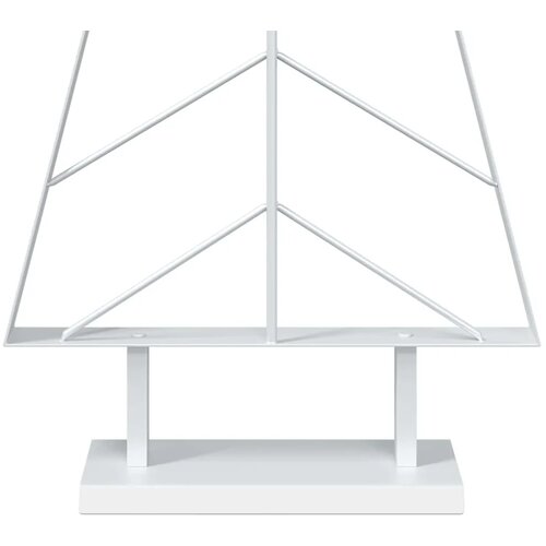  Metalno božićno drvce sa stalkom KUOPIO 125 cm Čelik Bijela - Bijela 125 cm Slike