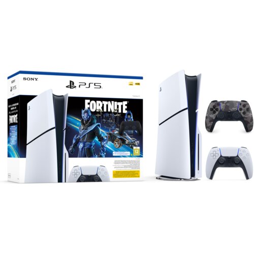 Playstation Igralna konzola 5 Slim (Fortnite) in dodaten kontroler (siv) Cene