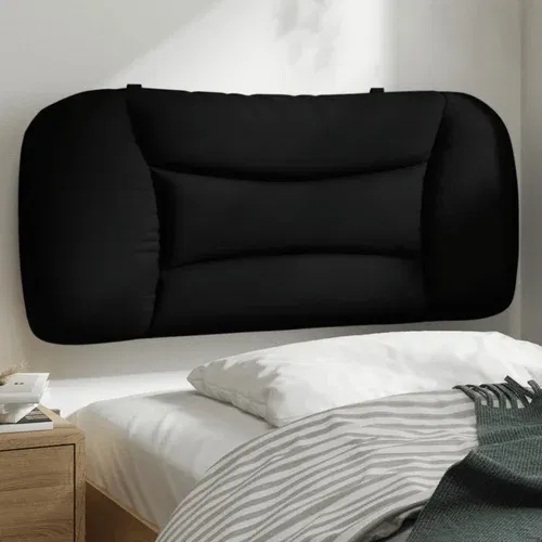 Jastuk za uzglavlje crni 80 cm od tkanine