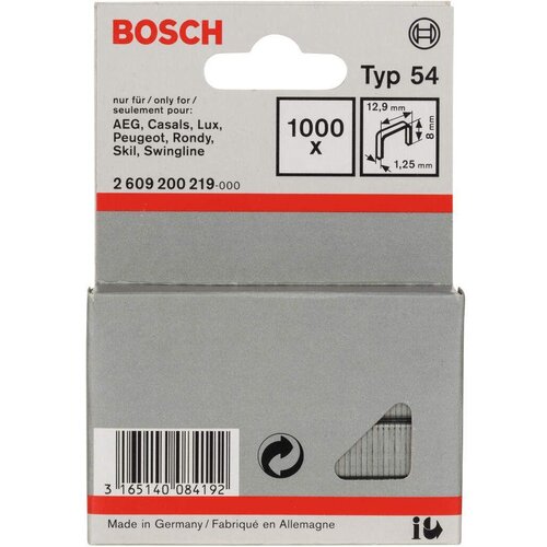 Bosch spajalica od pljosnate žice tip 54 12,9 x 1,25 x 8 mm - 2609200219 Cene