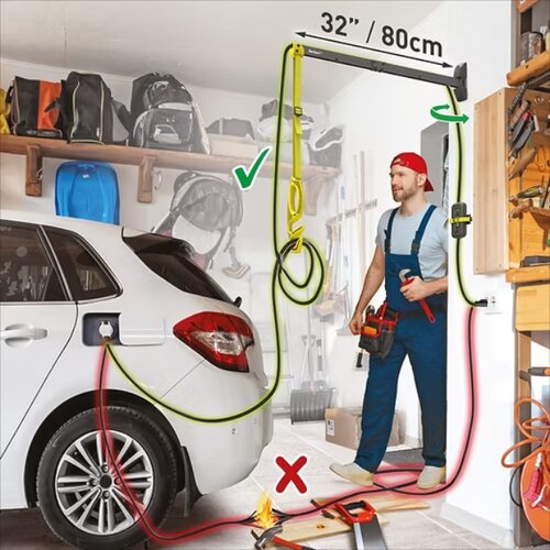 Barkan EV80WM zidni nosač kabla za punjenje električnih vozila 80cm Slike