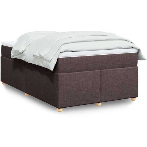  Krevet box spring s madracem tamnosmeđi 120 x 190 cm od tkanine Cijene