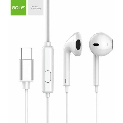Golf slušalice za telefon Type-C GOLF M22 bele Slike