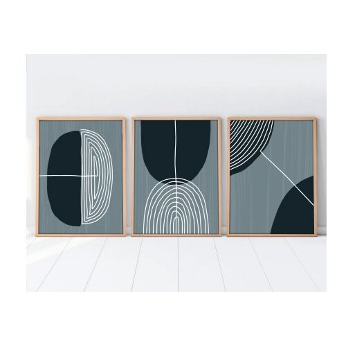 Wallxpert Uramljena slika Huhu214, 30x40 cm , 3 dijela Slike