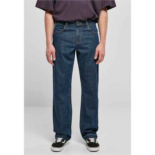 UC Men Open Edge Loose Fit jeans washed in the middle of indigo Cene
