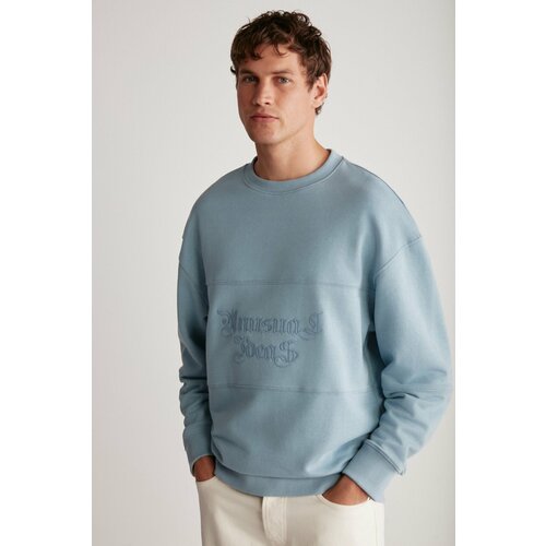 GRIMELANGE Sweatshirt - Blue - Regular fit Slike