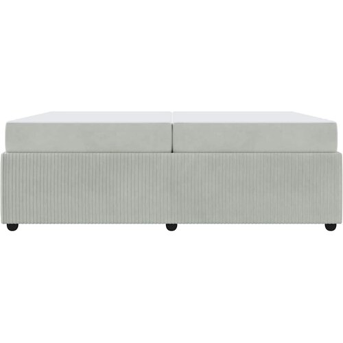  Krevetna konstrukcija Svijetlo siva 200 x 200 cm tkanina Svjetlosiva Slike