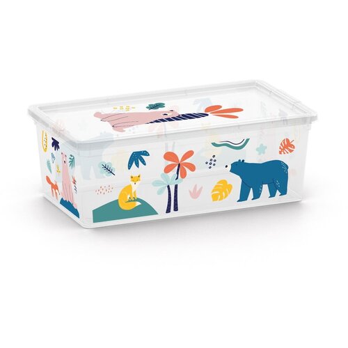 Kis Bijela plastična dječja kutija za pohranu 34x19x12 cm C Box Style – Cijene