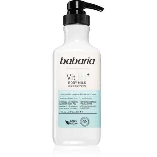 Babaria Vitamin B3 omekšavajuće hidratantno mlijeko za tijelo za sve tipove kože 500 ml