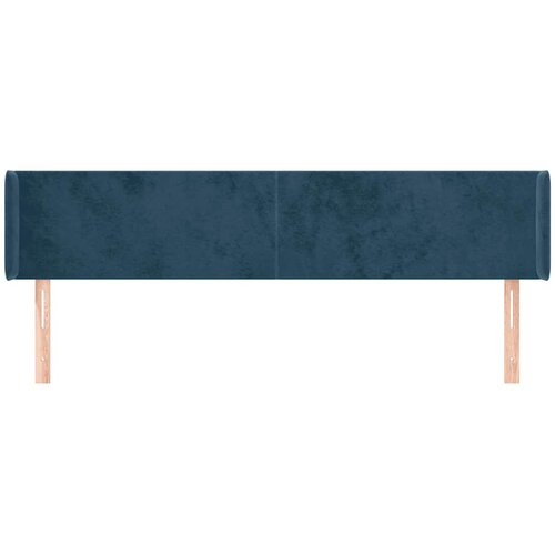  Uzglavlje s u&amp;scaron;ima tamnoplavo 203x16x78/88 cm bar&amp;scaron;unasto Slike