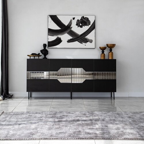 Hanah home Hanah Kućna konzola Milan, 180x80x40 cm, Crna Cene