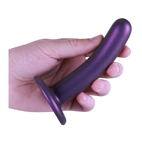 Ouch! Smooth Silicone G-Spot Dildo 5"/12cm Purple