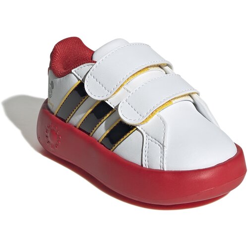 Adidas Patike za dečake Grand Court Mickey Cf I, JQ8070, Crveno-bele Cene