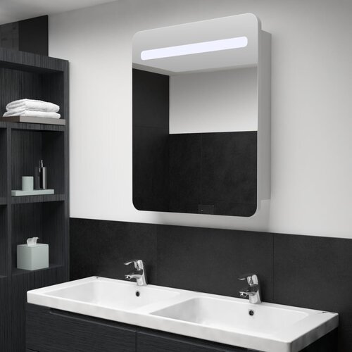 vidaXL LED kupaonski ormarić s ogledalom 60 x 11 x 80 cm Cijene