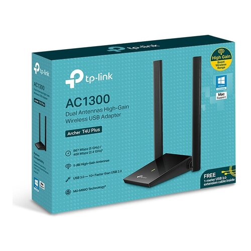 Tp-link Archer T4U Plus AC1300 Dual Band USB adapter Slike