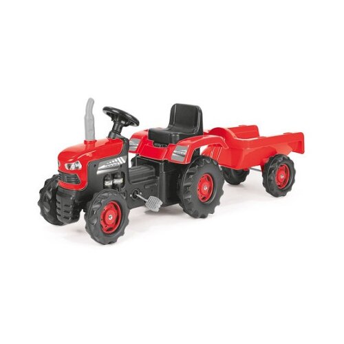 Dolu Proizvod sa nedostatkom - OUTLET - traktor sa prikolicom crveni ( 081537 ) Slike