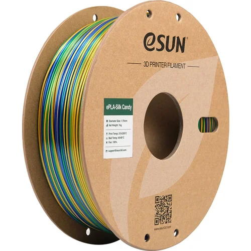 eSUN ePLA-Silk Candy Gold Blue Green - 1,75 mm / 1000 g