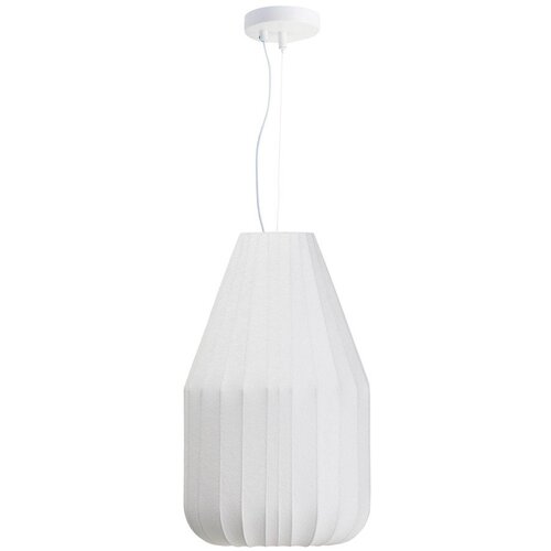 Kave Home Bijela stropna svjetiljka s tekstilnim sjenilom &oslash; 30 cm Somar &ndash; Cijene
