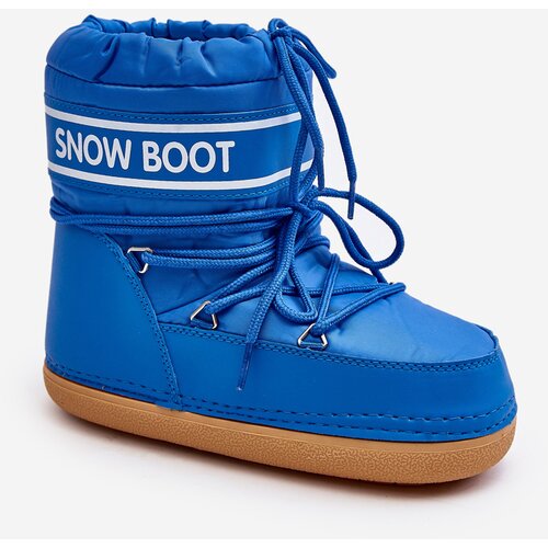Kesi Women's Blue Snow Boots with Soia Ties Slike