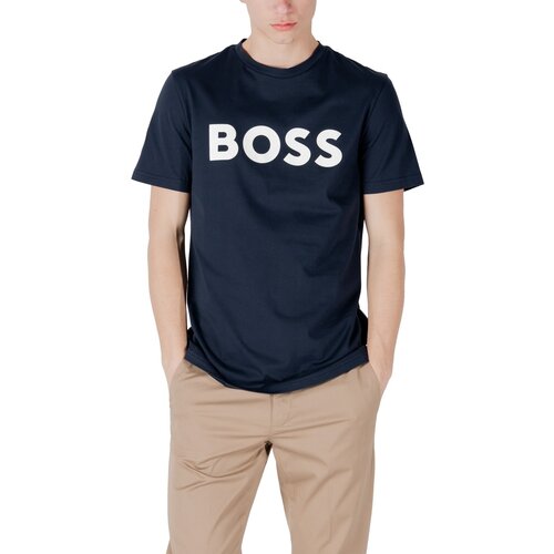 Boss Polo majice dolgi rokavi THINKING 1 50481923 Modra Slike