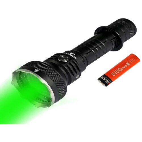 ACEBEAM Zelena dioda lovača lampa L18, 2100 LM, Crna Slike