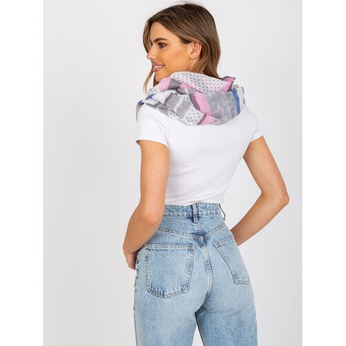 Fashion Hunters Women's gray scarf with prints Slike