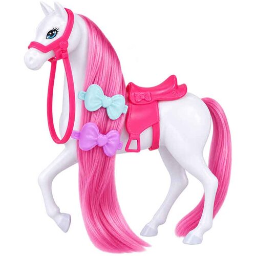  Konj za punčke Doll Lady 16 cm z dolgo grivo Bela Cene