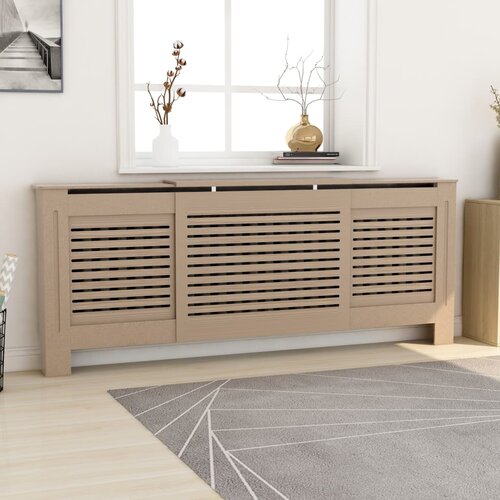 vidaXL Pokrov za radiator MDF 205 cm, (20769767) Cene