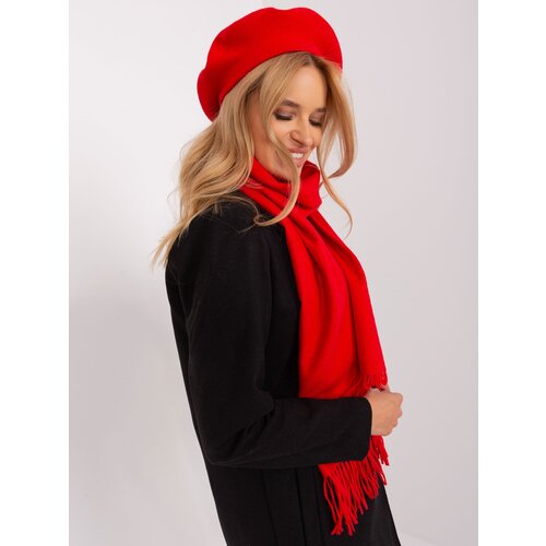 Fashion Hunters Red knitted women&amp;#039;s beret Slike